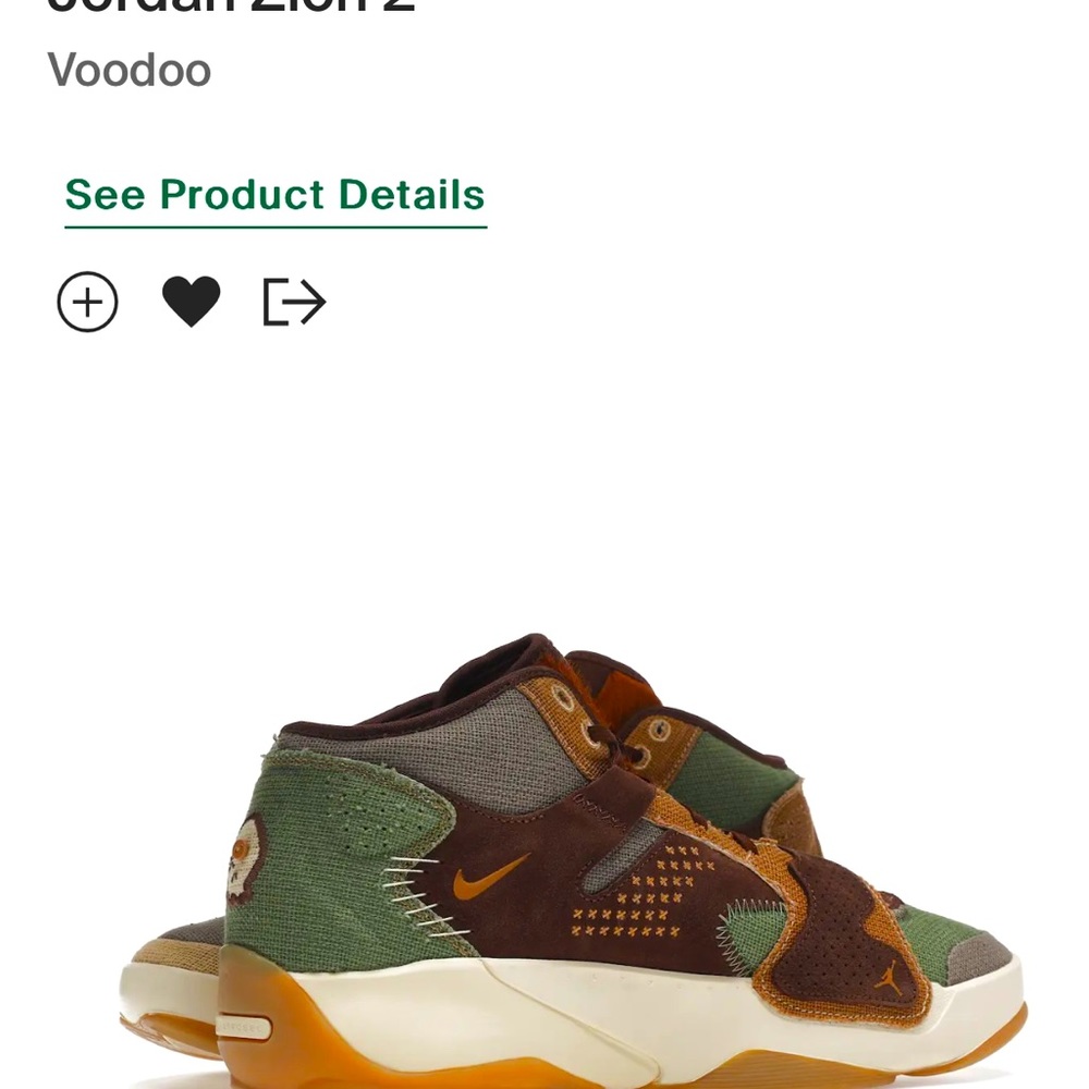 Air Jordan Zion 2 voodoo size ( 10.5 ) men